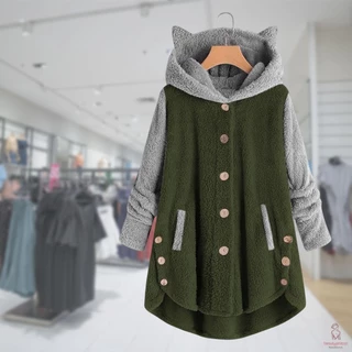 Áo Hoodie Tai Mèo Dễ Thương Cho Nữ