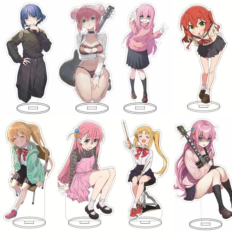 Mô hình Standee BOCCHI THE ROCK! Anime Acrylic Hitori "Bocchi-chan" Goto Phụ kiện trang trí để bàn góc học tập