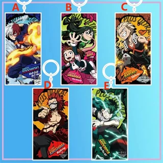 Móc khóa Anime My Hero Academia Todoroki Shouto Kirishima Eijirou dfgbd Phụ kiện trang trí túi xách Balo