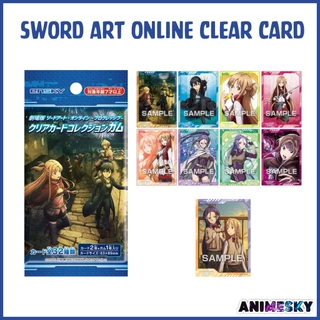 [Có sẵn] Pack thẻ nhân phẩm Sword Art Online movie clear card gum chính hãng - card SAO