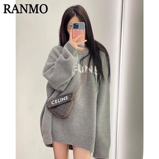 RANMO Áo Len áo khoác cardigan Fashion xu hướng INS Cổ điển WMY23B0MI0 46Z231115