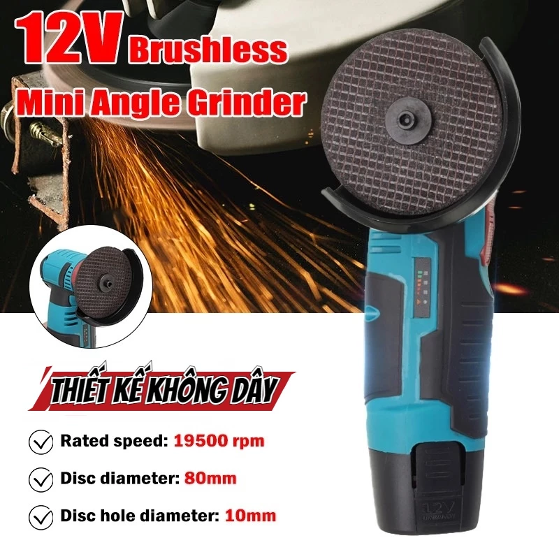 Máy mài Pin LAMJAD, Máy mài cắt pin Động cơ chổi than - motor ruột đồng 100%-Hàng chính hãng