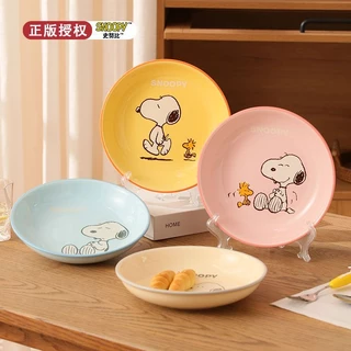 Đĩa Sứ Đựng Thức Ăn Hình Snoopy Dễ Thương Chịu Nhiệt Độ Cao 2024