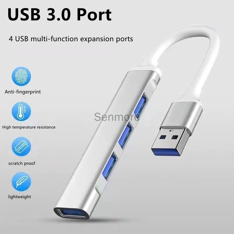 Bộ Chia 4 Cổng usb 3.0 Hỗ Trợ Mở Rộng Chuột Và Bàn Phím