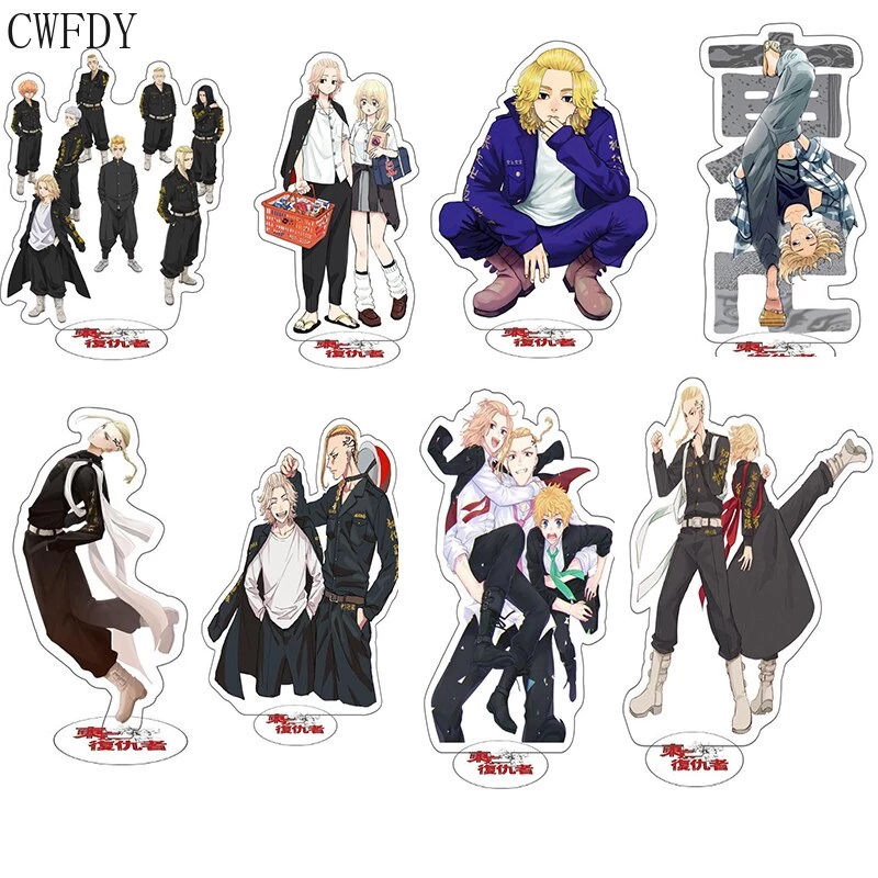 Mô hình Standee Tokyo Revengers Figure Acrylic Stand Anime Manjiro Ken Takemichi Hinata Atsushi Chibi Kawaii 15CM