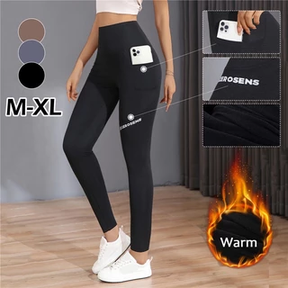 Quần legging lót lông cao cấp cạp cao nữ nâng mông lưng cao cạp chéo dấu bụng PINKAHA hàng loại 1 dày dặn đẹp