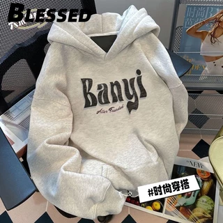 Blessed Áo Khoác hoodie áo khoác nữ zip hoodie cozy cổ xưa Thông thường comfortable WWY23B0L8E 46Z231115