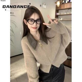 Koyoo Áo Len áo khoác cardigan Xu hướng Comfortable INS Fashion WMY23B0MF6 46Z231118