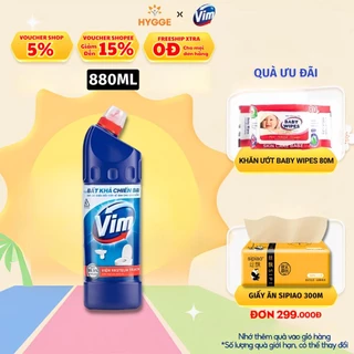 Chất Tẩy Rửa Bồn Cầu Và Nhà Tắm Vim Diệt Khuẩn Chai Xanh 880ml