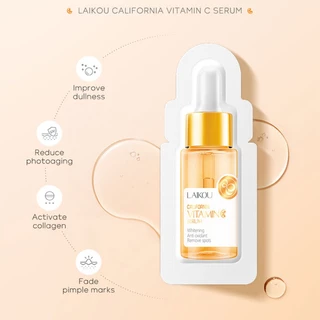 1.5ml Vitamin C Face Serum Hyaluronic Acid Essence Lines Fade Brighten Chống lão hóa Làm trắng da Dưỡng ẩm Sửa chữa Chăm sóc F W9s3