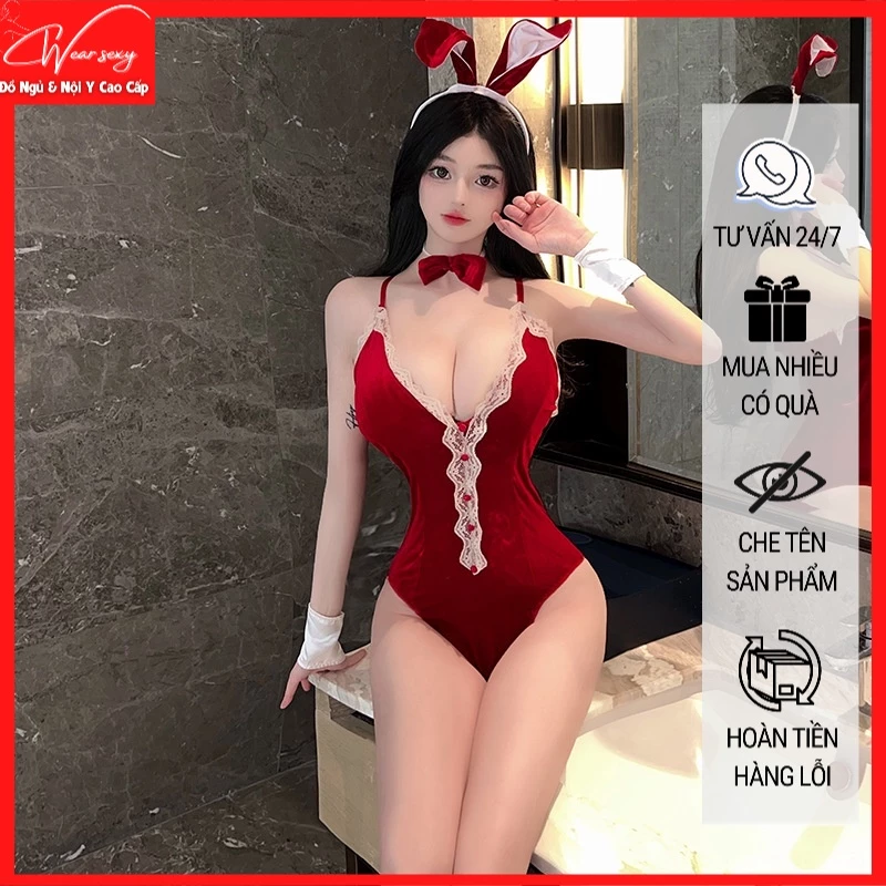 Đồ Lót Sexy Nhung Cô Gái Thỏ Ngây Thơ Quyến Rũ 8509 [CWEAR.SEXY_ĐỒ NGỦ & NỘI Y CAO CẤP]