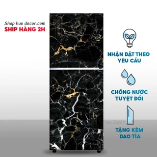 Decal vân đá trắng dán tủ lạnh, dán đồ nội thất  chống nước đơn giản sang trọng -siêu bền, giá rẻ khổ giấy 70cm