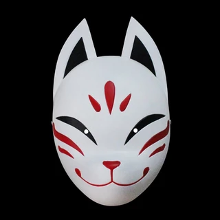 Shinhara Mặt Nạ Genshin Impact Hóa Trang halloween Hình Cáo Bằng Nhựa resin Phong Cách Nhật Bản Phụ kiện cosplay, phụ kiện trang bị cho phát trực tiếp