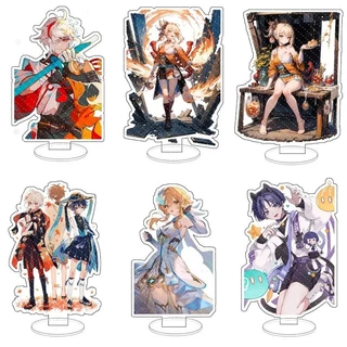 Mô hình Standee Anime Genshin Impact Naganohara Yoimiya ghjk Scaramouche Phụ kiện trang trí để bàn góc học tập