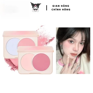 SWEET MINT Bảng Phấn Má Hồng Hai Màu Mềm Mịn Dual-color Combination Blush Bền Màu KUROMI