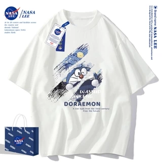 Nasa Đồng Thương Hiệu Dạo Phố Mặc Áo Thun Ngắn Tay Nam Mùa Hè 2024 Phong Cách Mới Cotton Nguyên Chất Rời Thường Ngày Thanh Niên Sinh Viên t-