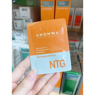 [Sample] Serum Tinh Chất Dưỡng Trắng Da Ahohwa Whitening Ampoule NTG 3ml - Mờ Thâm Mụn, Sạm Nám, Chống Lão Hóa