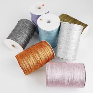 20 yard/cuộn kim loại long lanh Ribbon Giáng sinh trang trí đám cưới Ribbon DIY Bowknot quà tặng đóng gói hành tây Ribbon