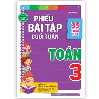 Sách Phiếu bài tập cuối tuần Toán Lớp 3