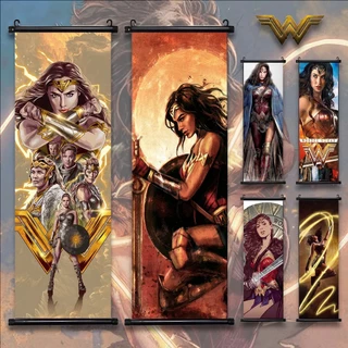 Dc Justice League Wonder Woman Poster Phim Nghệ Thuật Treo Tường Tranh Canvas In Hình Treo Cuộn Trang Trí Nhà Cửa Truyện Tranh