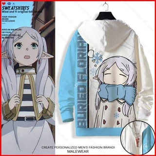 Áo Khoác Dài Tay In Hình Anime Frieren Beyond Journey 'S End 3D Thời Trang Unisex