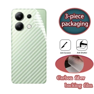 Bộ 3 Ốp Điện Thoại Mềm Trong Suốt Mặt Nhám In Họa Tiết Sợi Carbon Cho Xiaomi Redmi note 13 4G note13 13Pro note13Pro 5G 2024