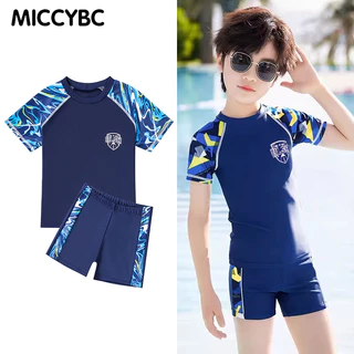 [MICCYBC]Bộ Đồ Bơi 2 Mảnh Tay Ngắn Trọng Lượng Nhẹ Dành Cho Bé Trai