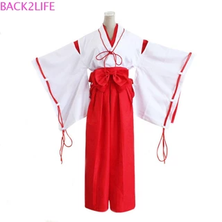 Back2life Bộ Trang Phục Hóa Trang Nhân Vật inuyasha Tay Áo Ruy Băng Thắt Nơ Dành Cho Người Lớn