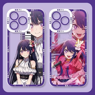 Ốp lưng iphone cạnh vuông Anime Hoshino Ai Oshi No Ko Cute 8plus/x/xs/11/12/pro/max/plus/promax