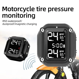 Tpms Xe Máy Cảm Biến Áp Suất Lốp Máy Phát Hiện Giám Sát Nhiệt Độ Hệ Thống Báo Động 2 Bánh Lốp Bên Ngoài Cảm Biến Cho Xe Máy