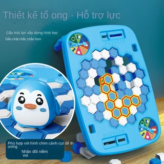 Chim Cánh Cụt Phá Băng Mini Giải Cứu Chú Chim Cánh Cụt Nhỏ Gõ Băng Trò Chơi Tương Tác Cha Mẹ-Con Đồ Chơi Để Bàn Trẻ Em