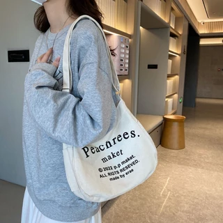 Túi đeo chéo canvas túi đeo vai đi học đi chơi thời trang phong cách Hàn Quốc