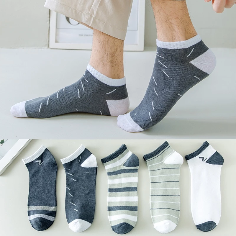 Tất Nam Cổ Ngắn Cotton Co Giãn 4 Chiều Khử Mùi Thấm Hút Mồ Hôi