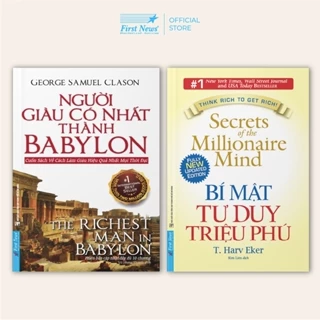 Sách - Combo Bí Mật Tư Duy Triệu Phú + Người Giàu Có Nhất Thành Babylon - First News