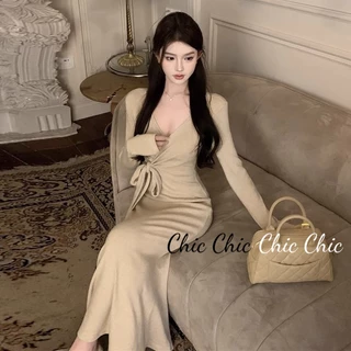 Chic Chic váy nữ Đầm Body Cho thời váy Đơn giản Fashion Thể thao Hàn Phong WLQ23C056V 50Z231216