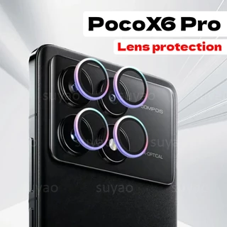 Dành Cho Xiaomi Poco X6 Pro X6Pro 5G 2024 PocoX6 PocoX6Pro Redmi K70 Pro K70E Eagle Eye Camera Ống Kính Phim HD Cong Trong Suốt Kính Cường Lực Kim Loại Camera Bảo Vệ Vòng Mặt Sau Màn Hình