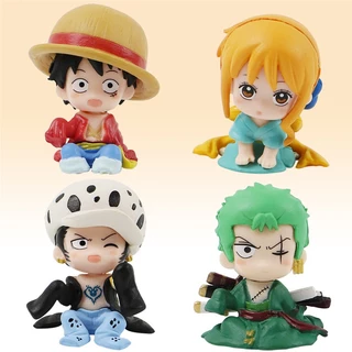 Set 4 Mô Hình Nhân Vật Phim one piece Dễ Thương