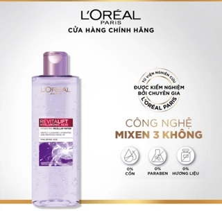 Nước tẩy trang kiềm dầu cho mọi loại da L'Oreal Paris 3-in-1 Revitalift Crystal Micellar Water 95ml