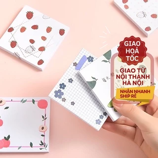 Tập 80 giấy note giấy nhớ 8*8cm họa tiết dễ thương FRUIT ST440