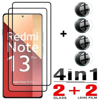 Kính Cường Lực 9H Bảo Vệ Toàn Màn Hình 4 Trong 1 Cho Redmi Note 13 Note13 Pro + 13Pro 5G 4G 2024