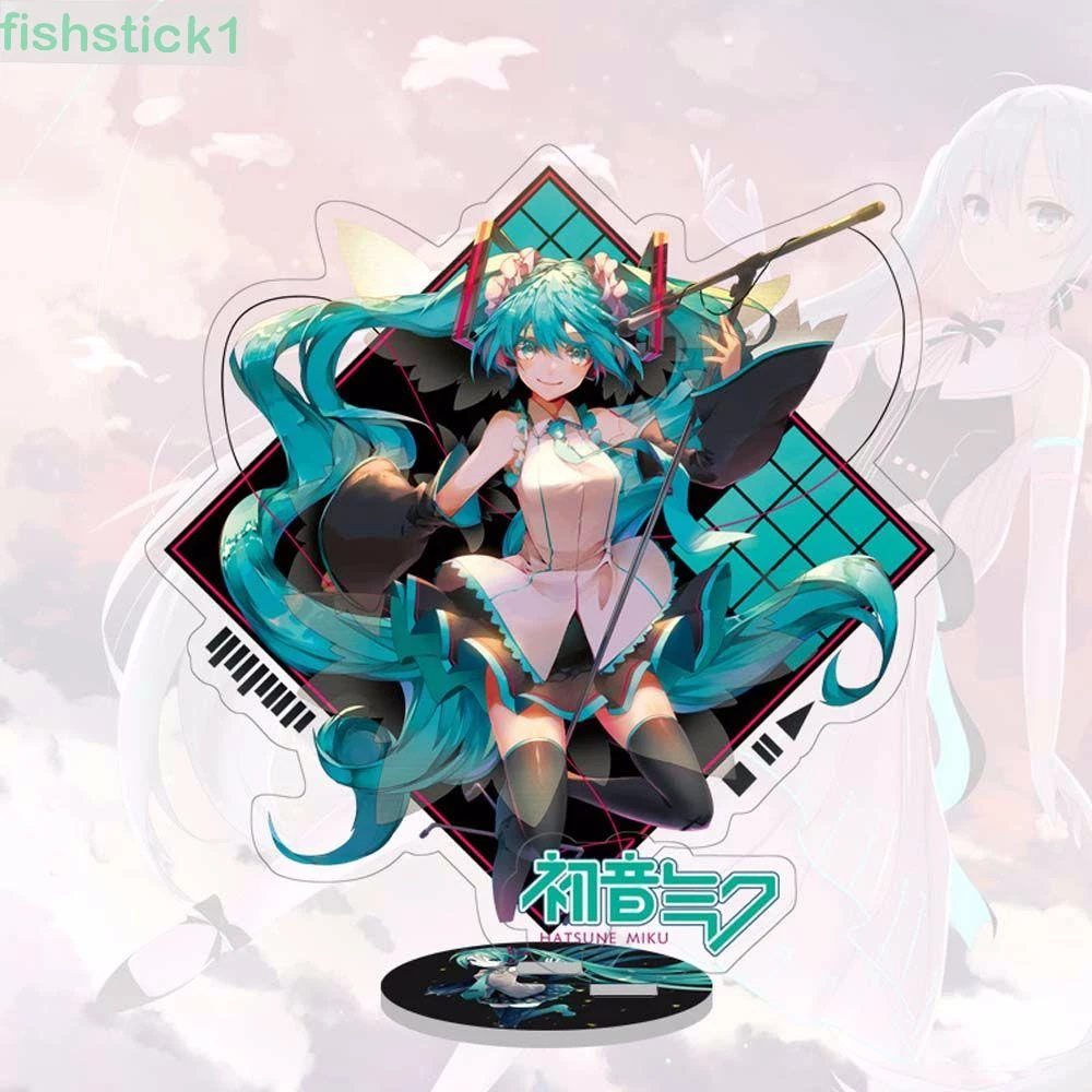 Mô hình nhân vật Hatsune Miku bằng acrylic có giá đỡ thiết kế sống động