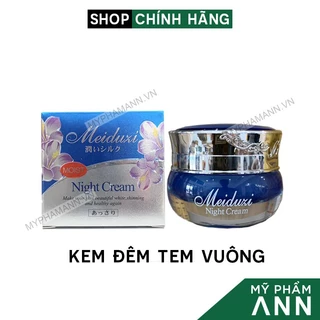 Kem Face Nhật Meiduzi Ban Đêm Chính Hãng Tem Vuông