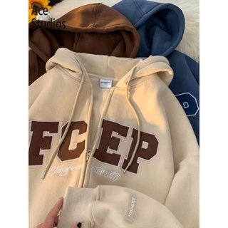 Ace Studios Áo Khoác hoodie áo khoác nữ zip hoodie Thanh lịch Phong cách Thời trang cổ xưa WWY23A0CJM 42Z231017