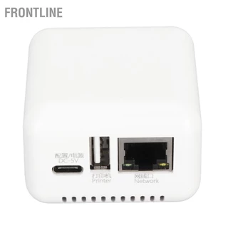 Frontline Máy chủ in mạng USB 2.0 chia sẻ 5V LAN không dây cho Windows XP Android Linux 3.4 100‑240V