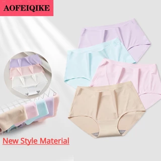 Aofeiqike 1 / 5 Quần Lót Nữ Không Đường May Lưng Vừa Size m-xxl