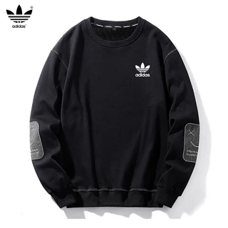 Áo sweater adidas Cổ Tròn Dày Dặn Thêu Họa Tiết graffiti Cho Nam Cỡ m-6xl