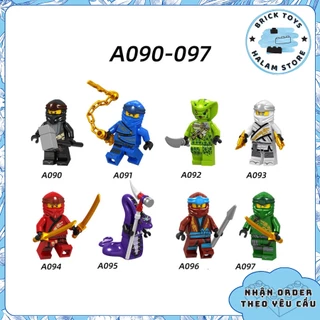 [Có sẵn] Đồ chơi lắp ráp minifigures Ninjago Legacy A090-097 - Mô hình nhân vật Ninja season 10