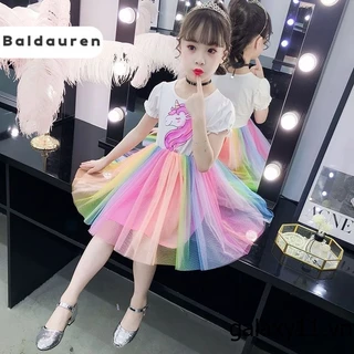 ShiningTreasures Váy Bé Gái váy cho bé gái Váy thời trang Bowknot công chúa váy Đơn giản và thời trang Váy cầu vồng Váy công chúa 2023 NEW  Thoải mái Thanh lịch Thời trang Phong cách P98Q067 36Z230909