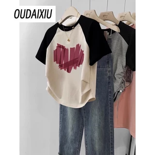 OUDAIXIU áo phông áo thun nữ croptop baby tee Thời trang hàn quốc A29J2BB