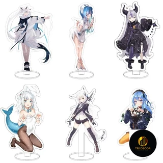 Mô hình Standee Anime Hololive Vtuber x Hosimati Suisei Cosplay Shirakami Fubukii Phụ kiện trang trí để bàn góc học tập